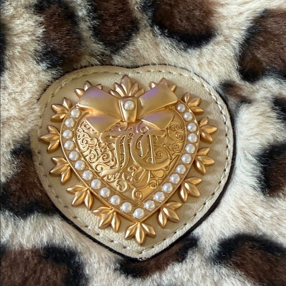 Juicy Couture Furry Leopard Print Tote Bag - Picture 3 of 11